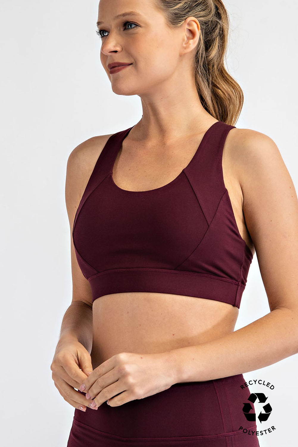 Crisscross Padded Sports Bra