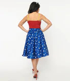 Unique Vintage Style Wonder Woman Rocky Swing Dress