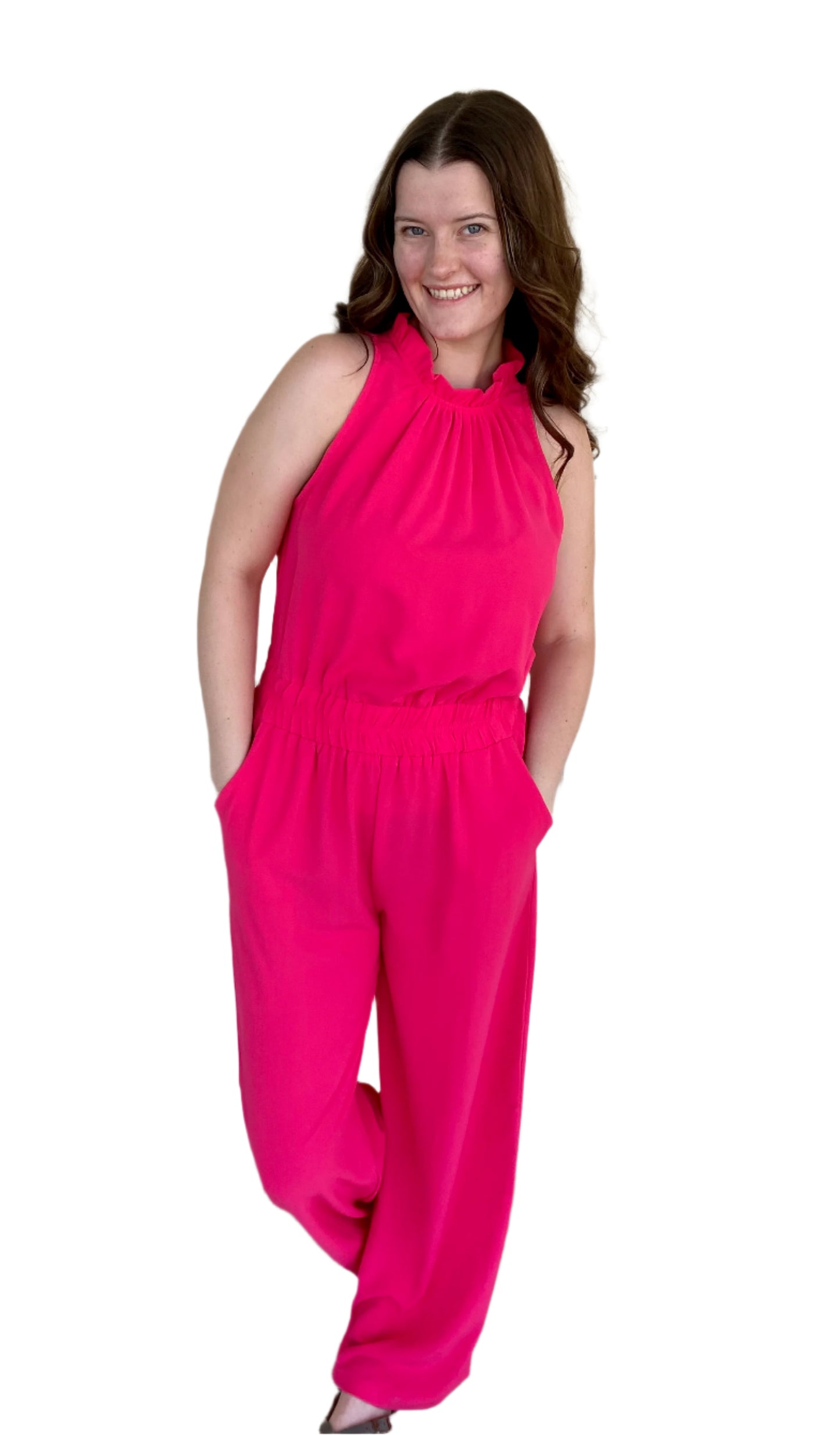 Hot Pink Jumpsuit