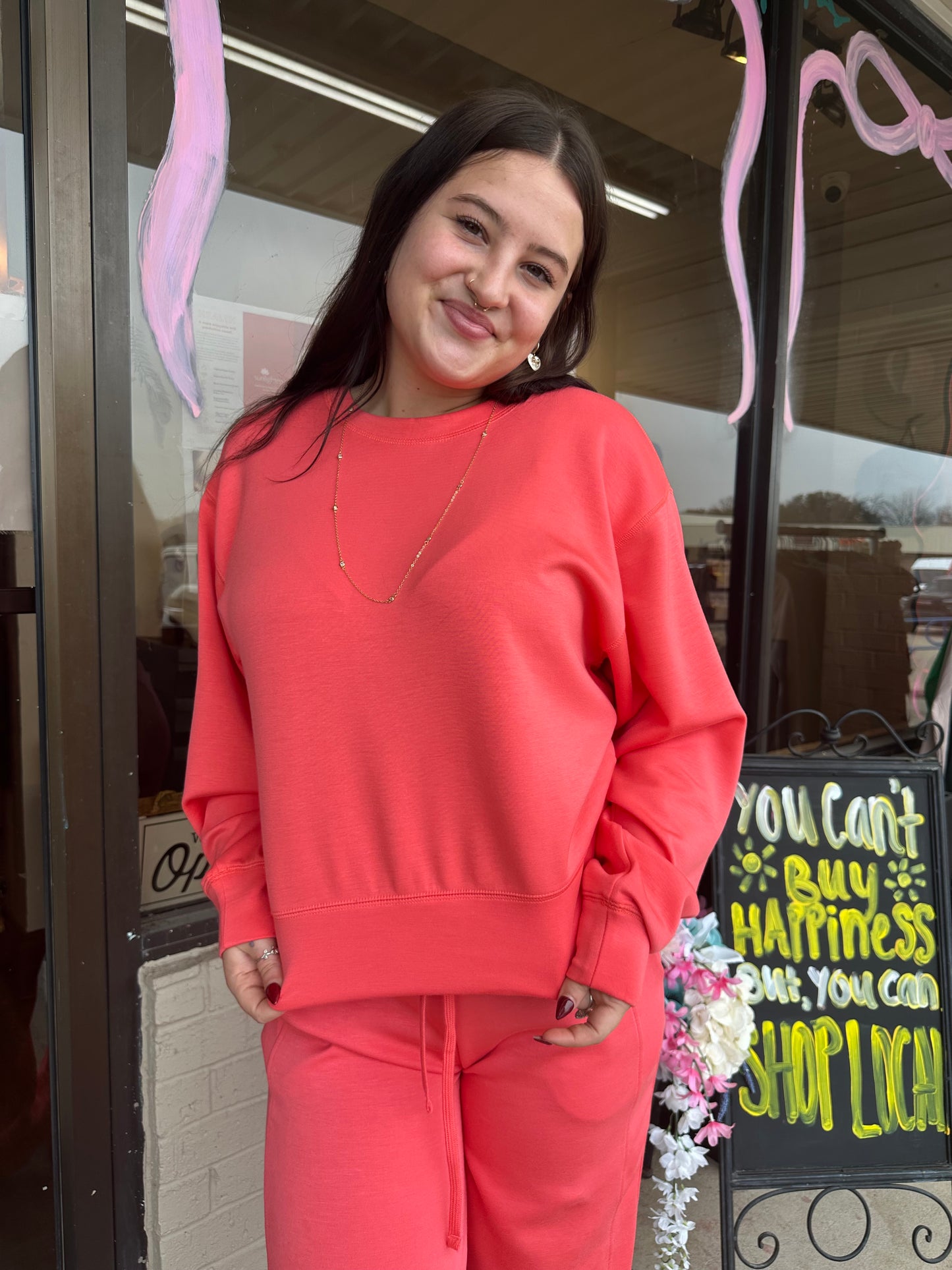 HyFVE DZ Knit Top-Coral