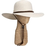 Braided Round Crown Hat with 4" Brim with Drawstring