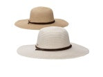 Braided Round Crown Hat with 4" Brim with Drawstring