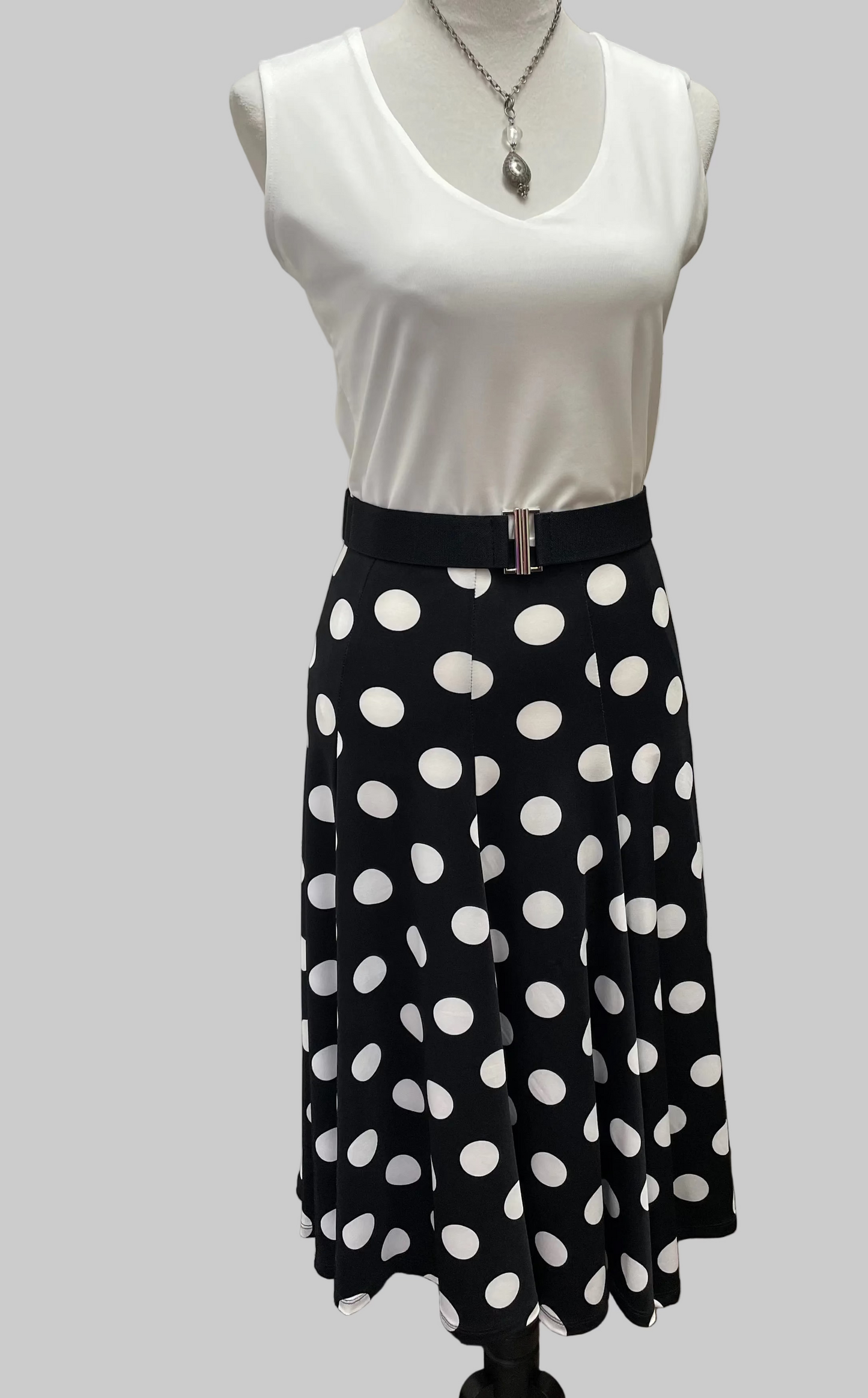 GITANE PANEL SKIRT MIDI Polka Dot