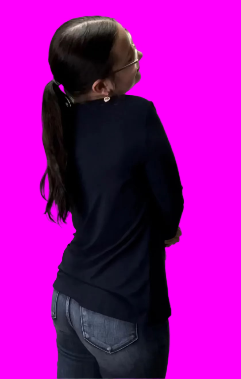 Top Square Neck 3/4 Sleeve, Navy