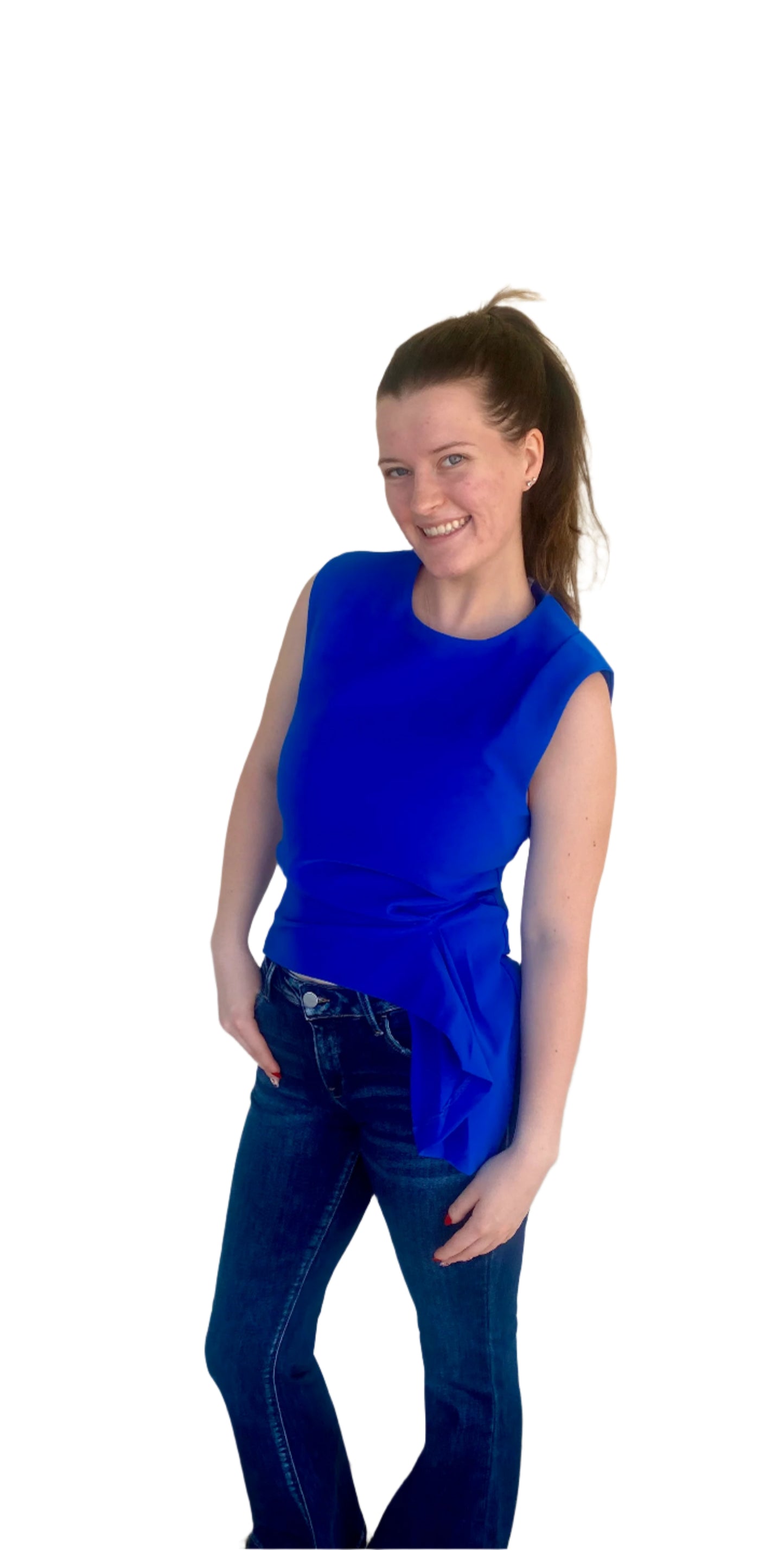 Risen Low Rise Flare Jeans