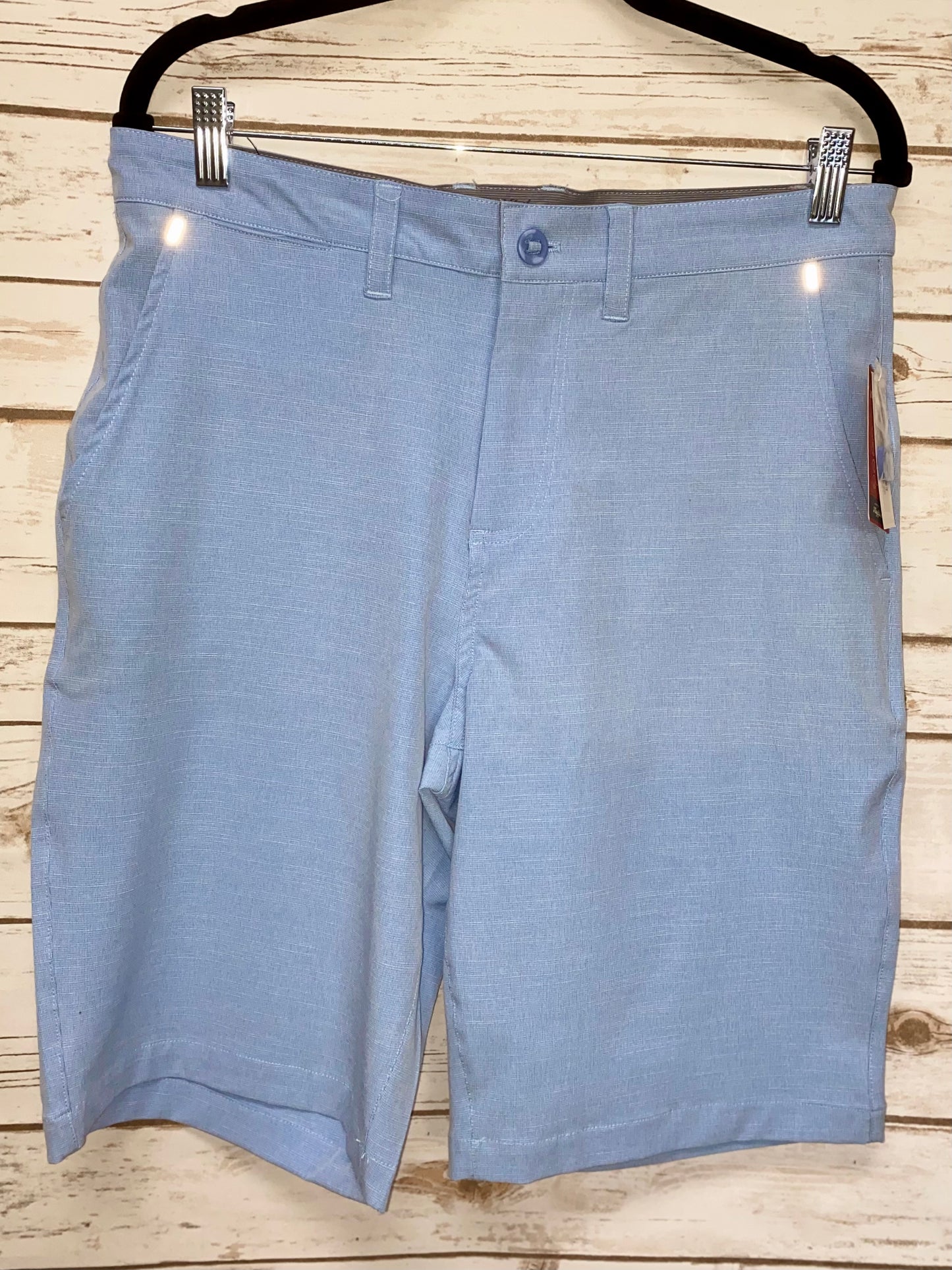 Any-Wear Stretch Slub Textured 10 Inch Short