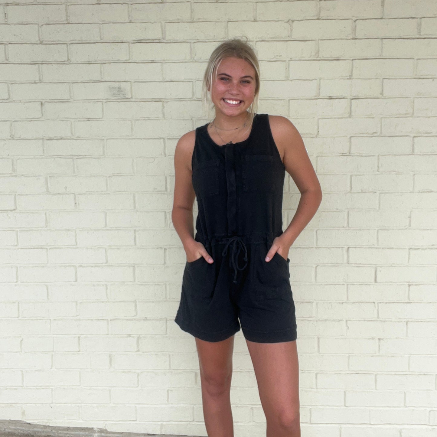 Sandwash Cotton Romper