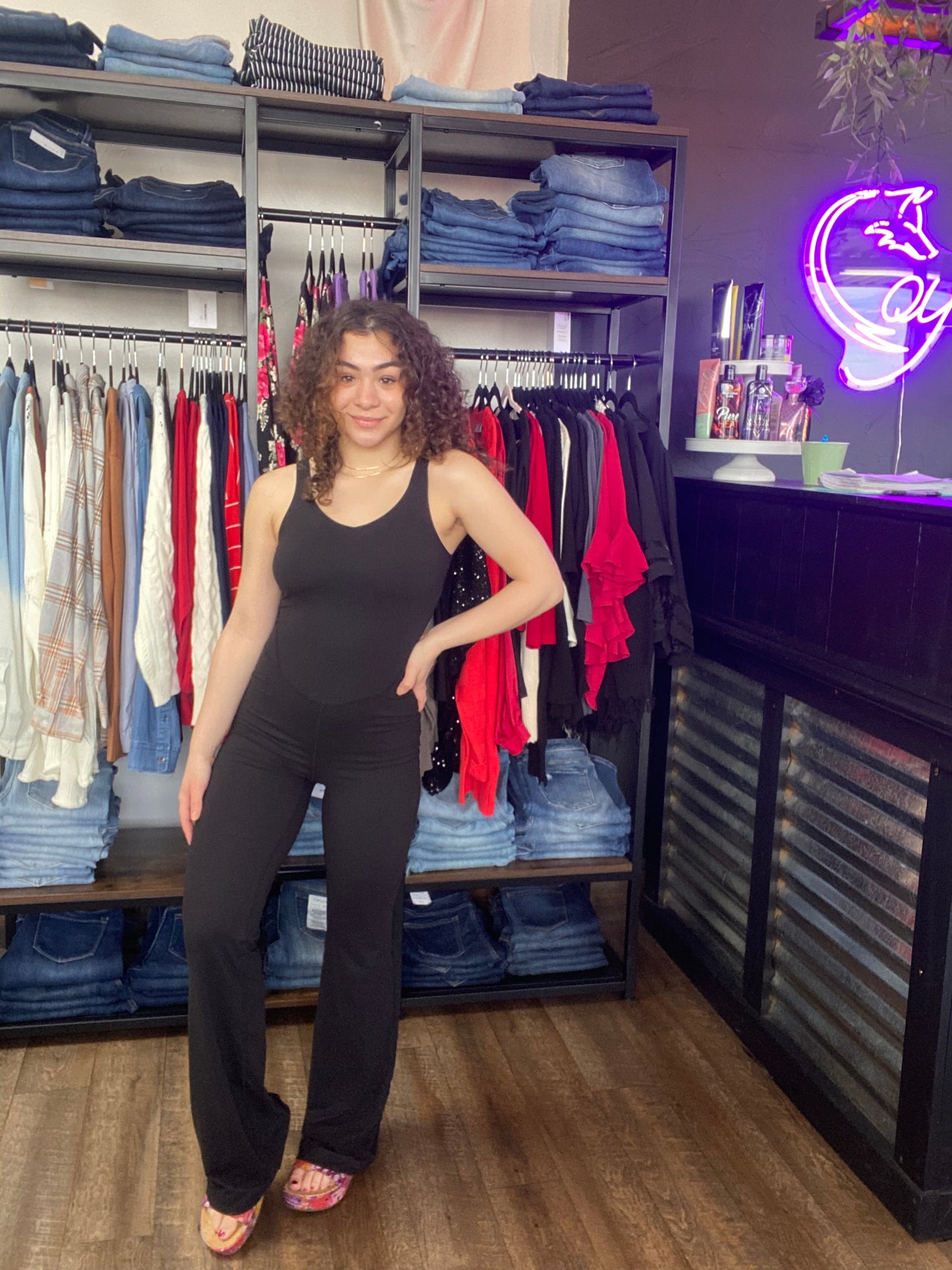 Rae Mode Butter Soft Flared Onesie Jumpsuit