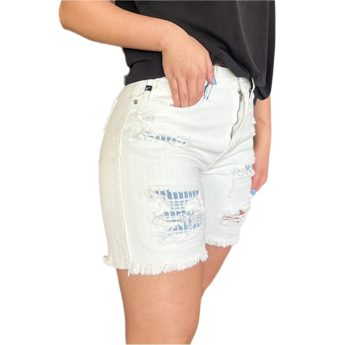 High Rise Mid Shorts