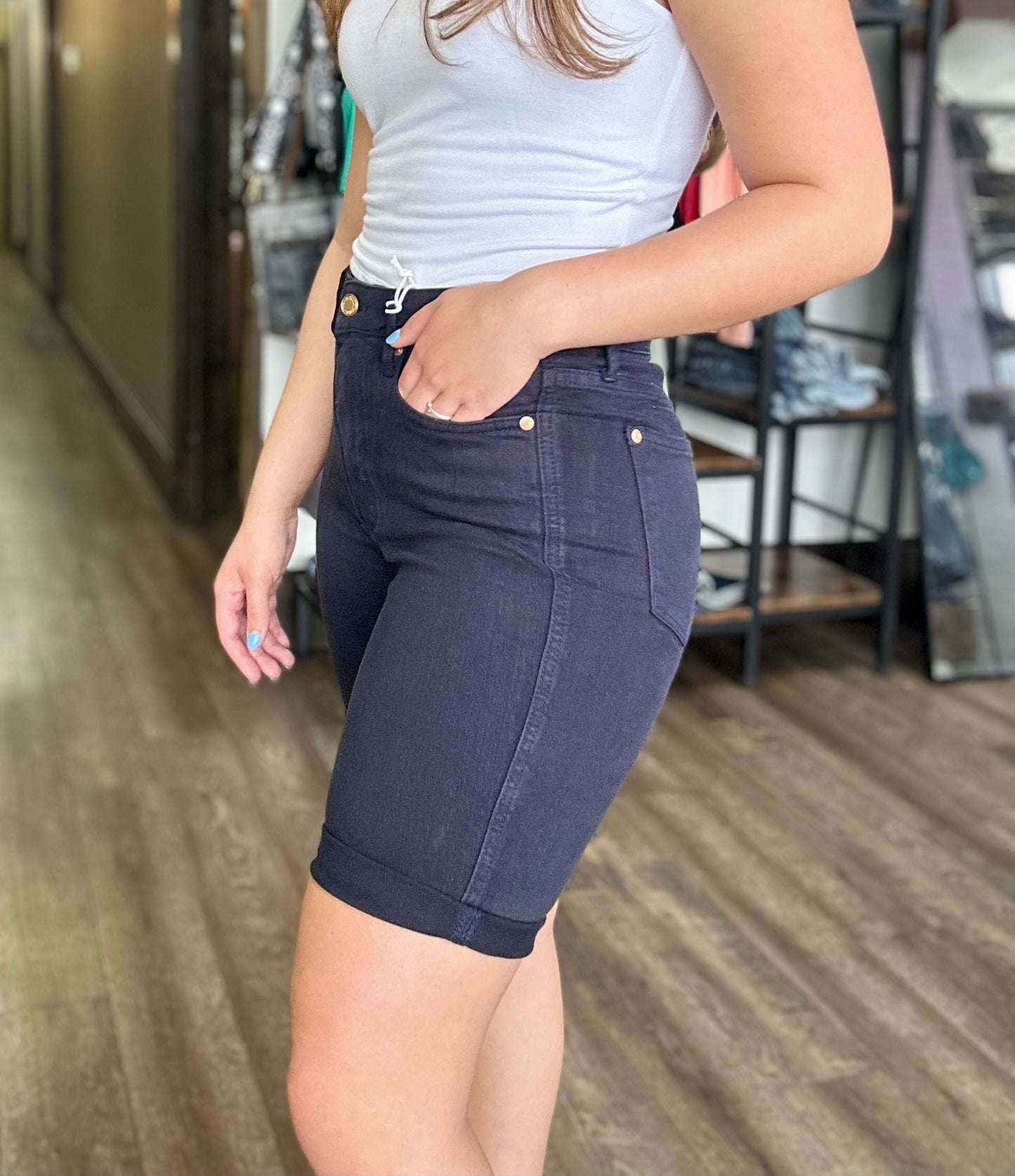 Judy Blue High Waist Bermuda Short
