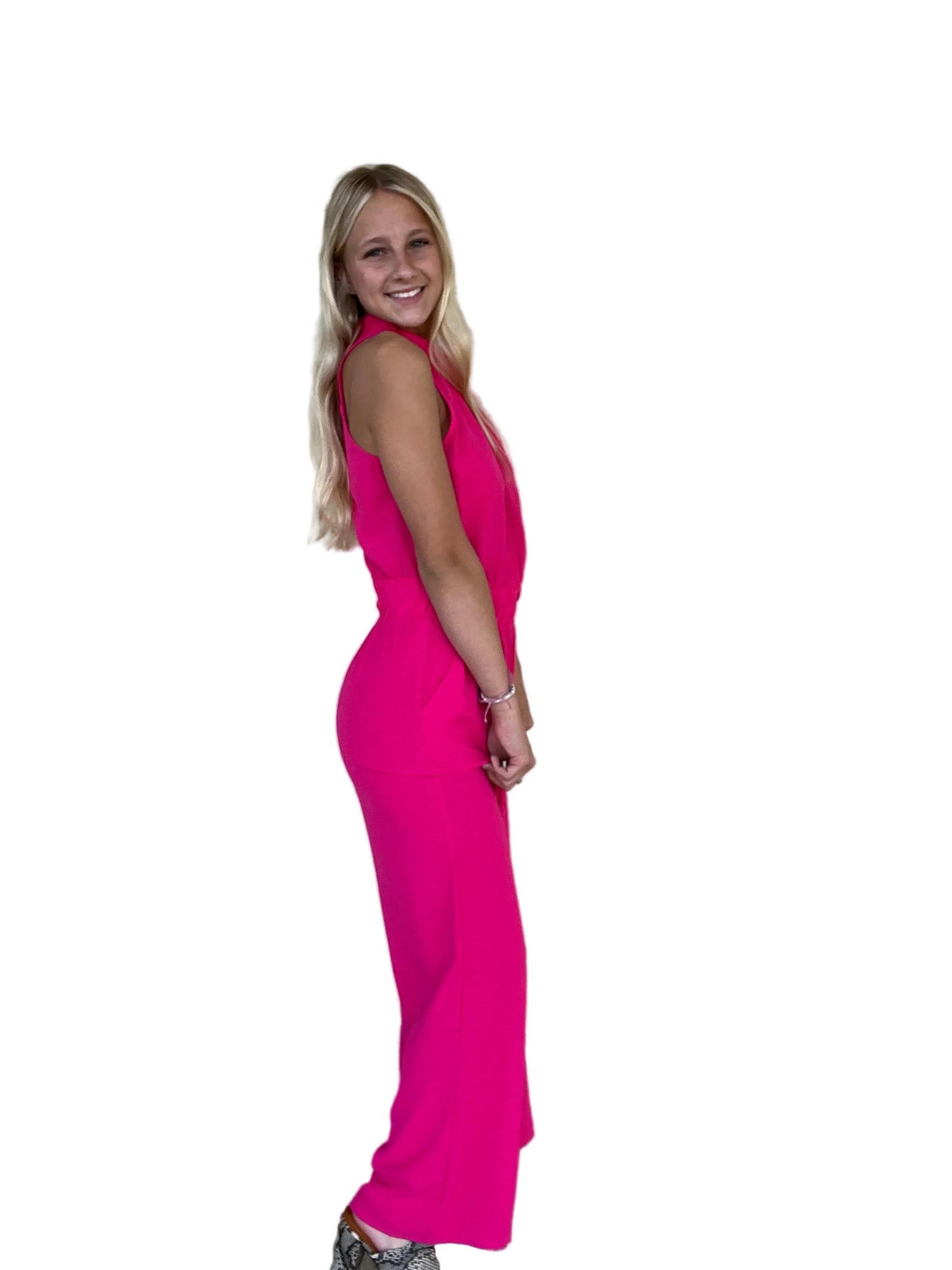 Hot Pink Jumpsuit
