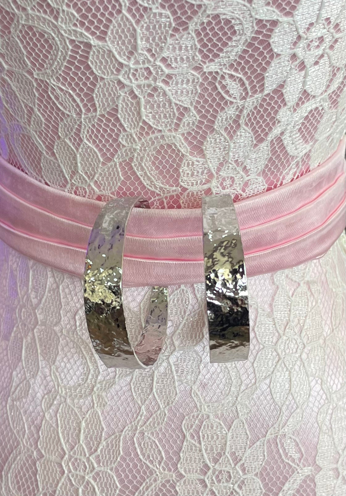 Wide Gilded Silver Collection Hoop