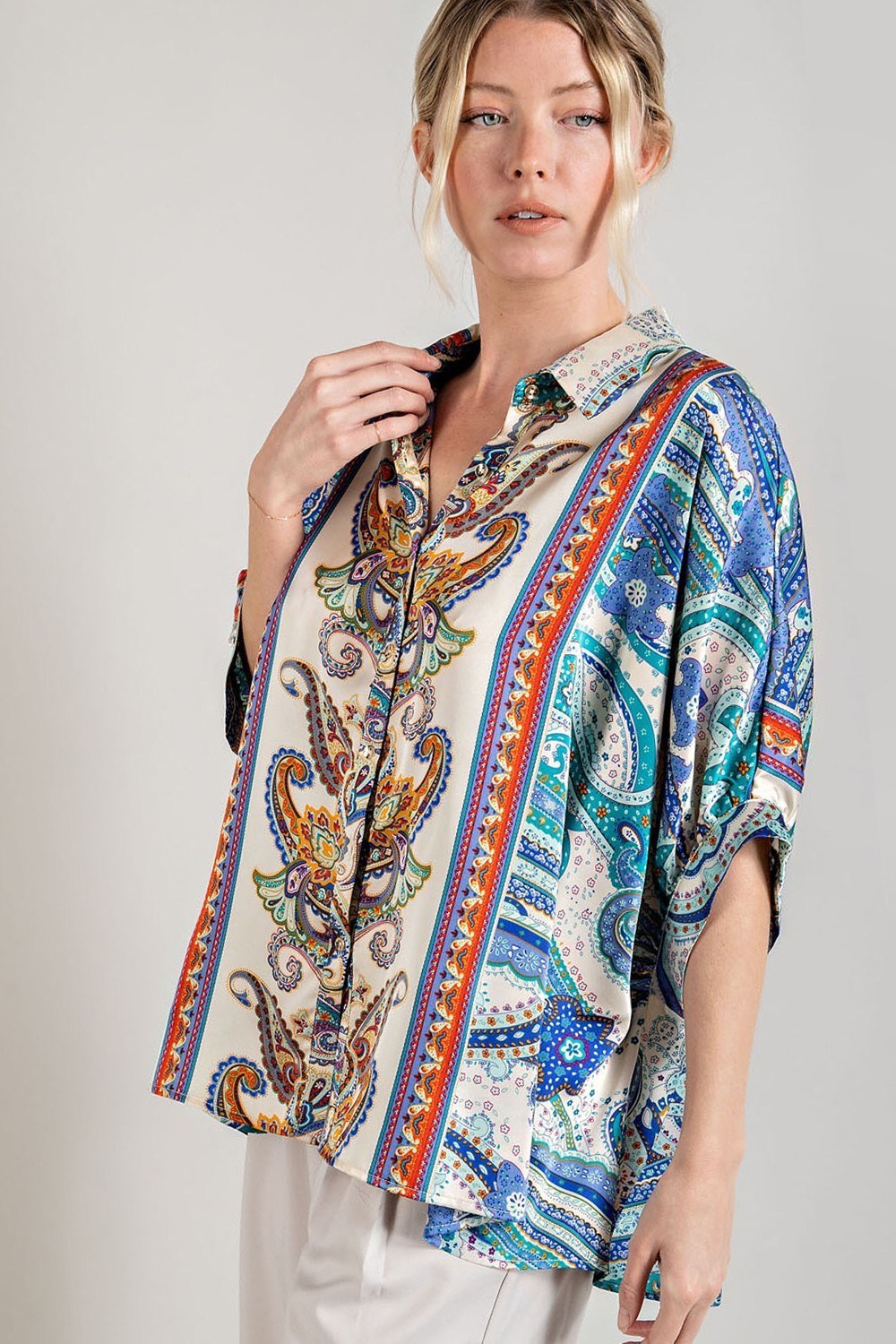 Paisley Print Top