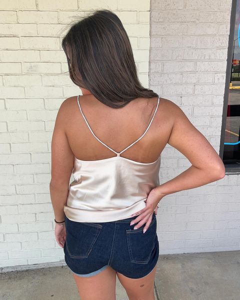 Rhinestone Strap Camisole Top