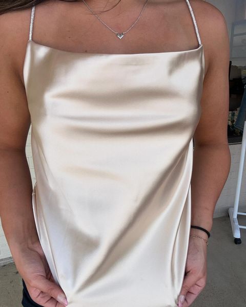 Rhinestone Strap Camisole Top