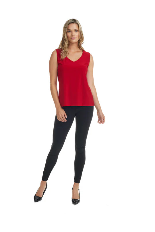 Sleeveless Cami Top, Red