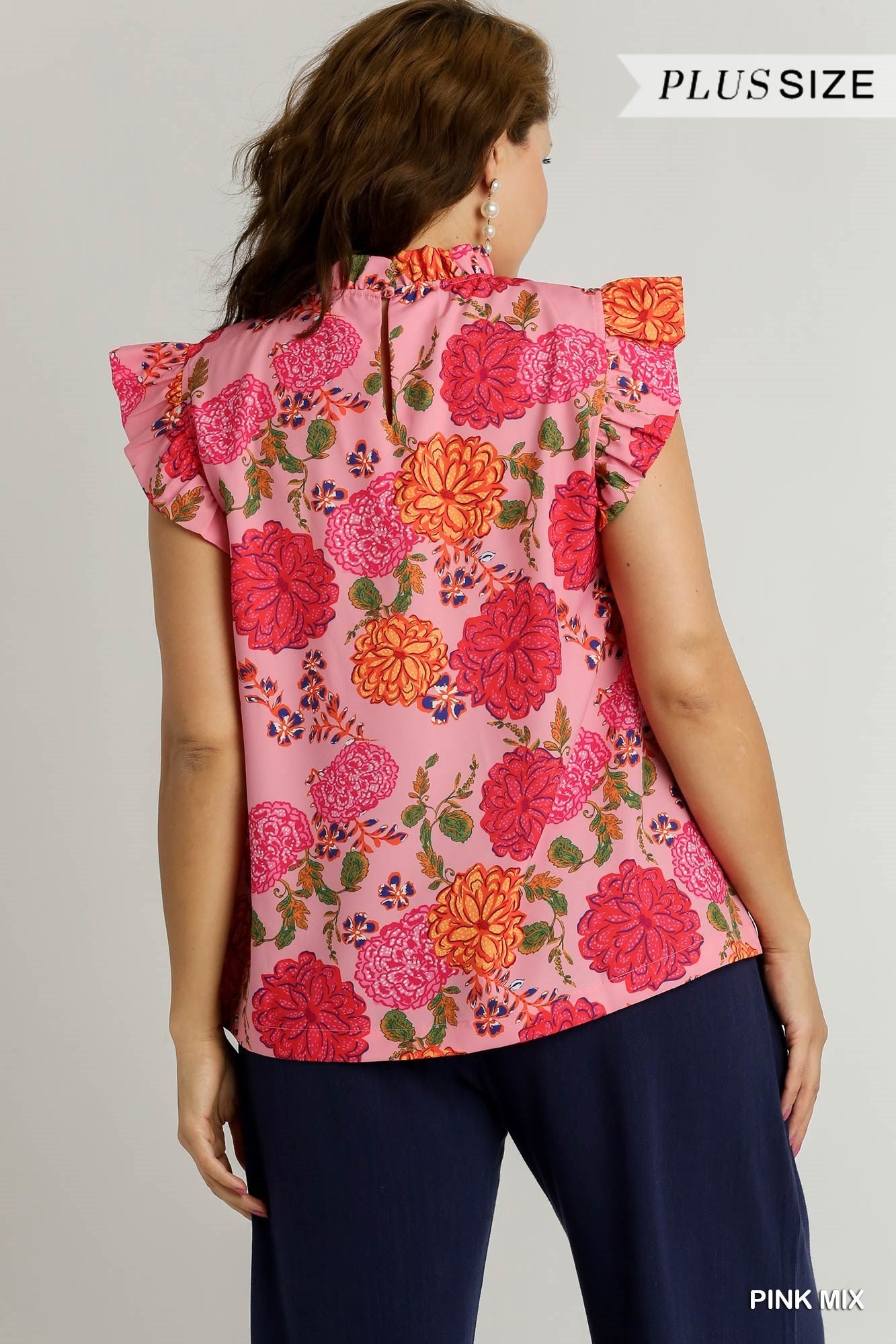 Umgee Floral Top XL-2XL