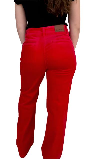 JB HW Corduroy Trouser Wide- Red