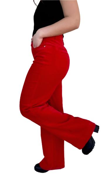 JB HW Corduroy Trouser Wide- Red