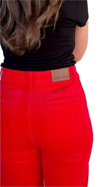 JB HW Corduroy Trouser Wide- Red