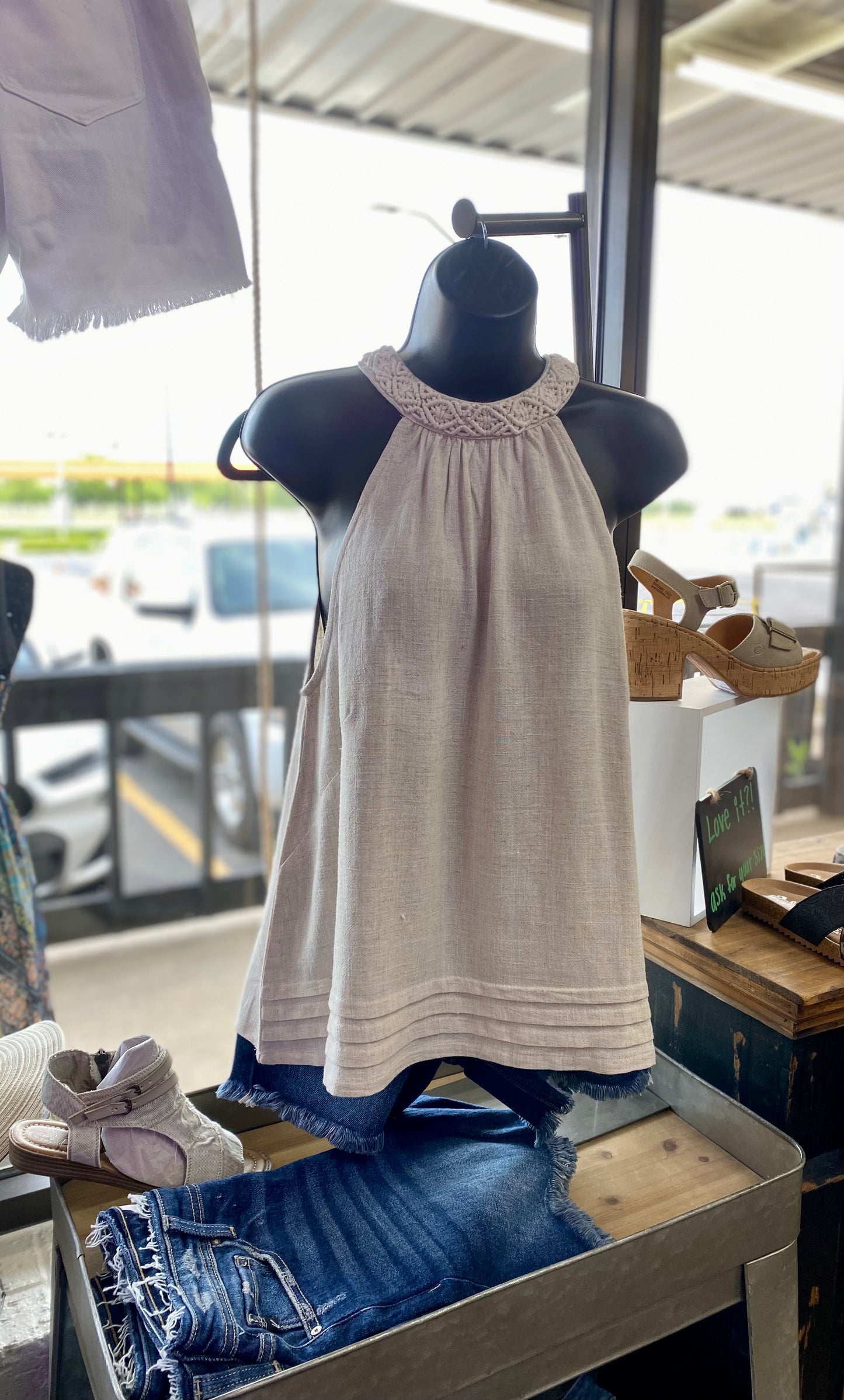 Boho Halter Tank Top