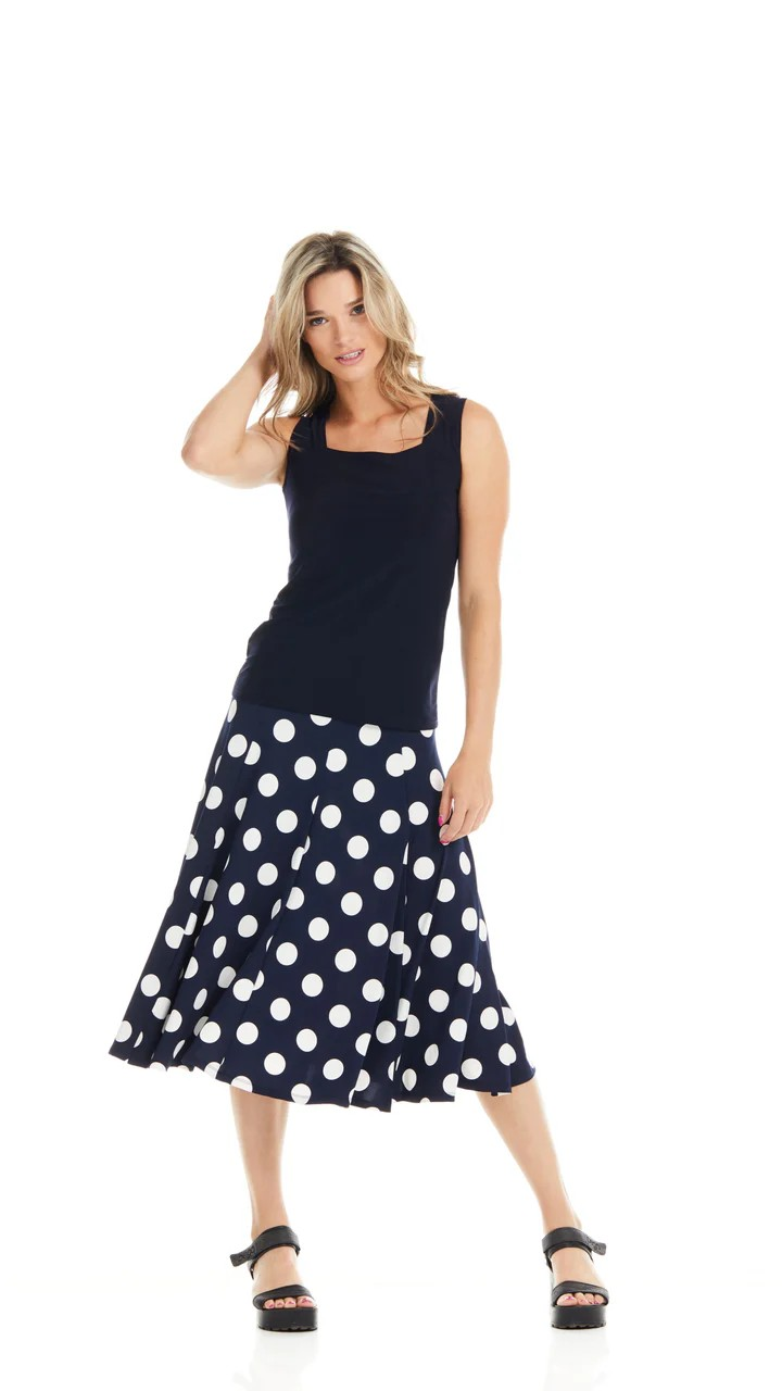 GITANE PANEL SKIRT MIDI Polka Dot