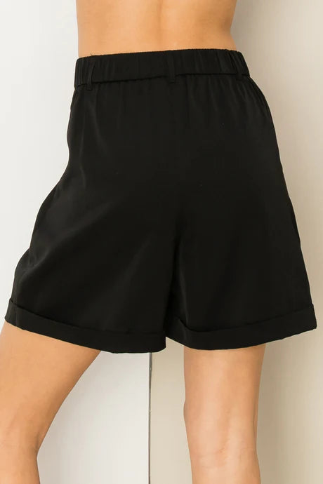 High Waisted Pleated Shorts
