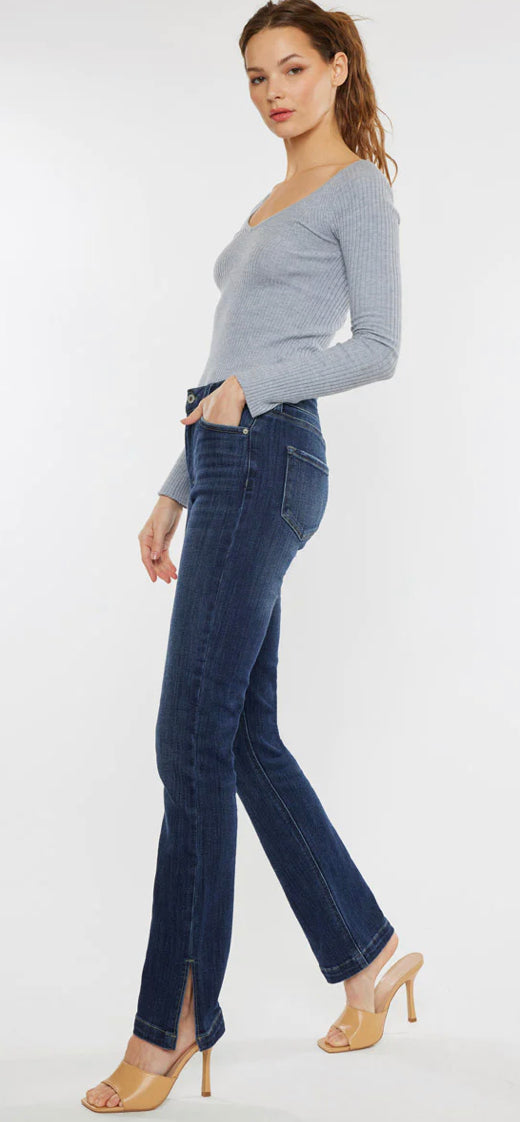 High Rise Slightly Distressed Y2K Bootcut KanCan