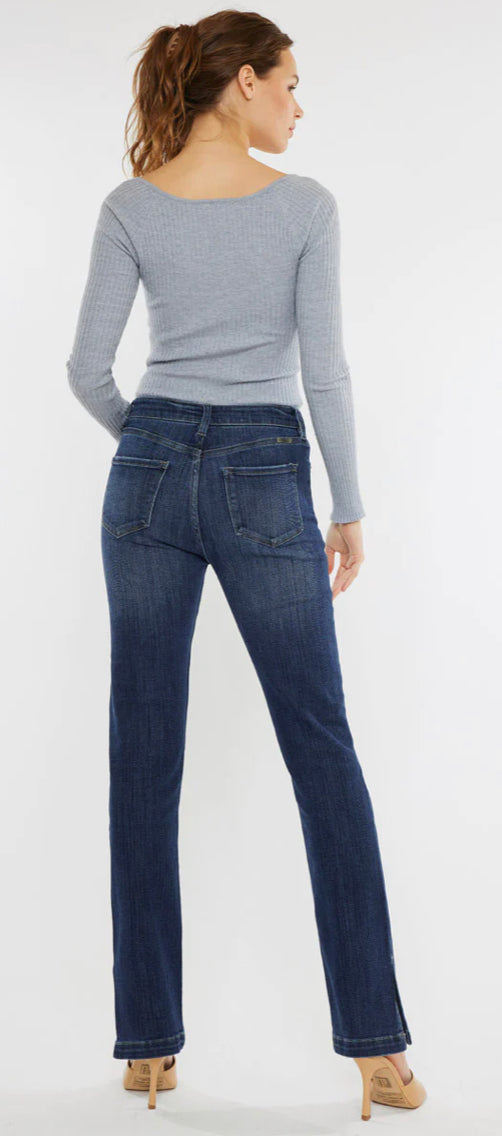 High Rise Slightly Distressed Y2K Bootcut KanCan