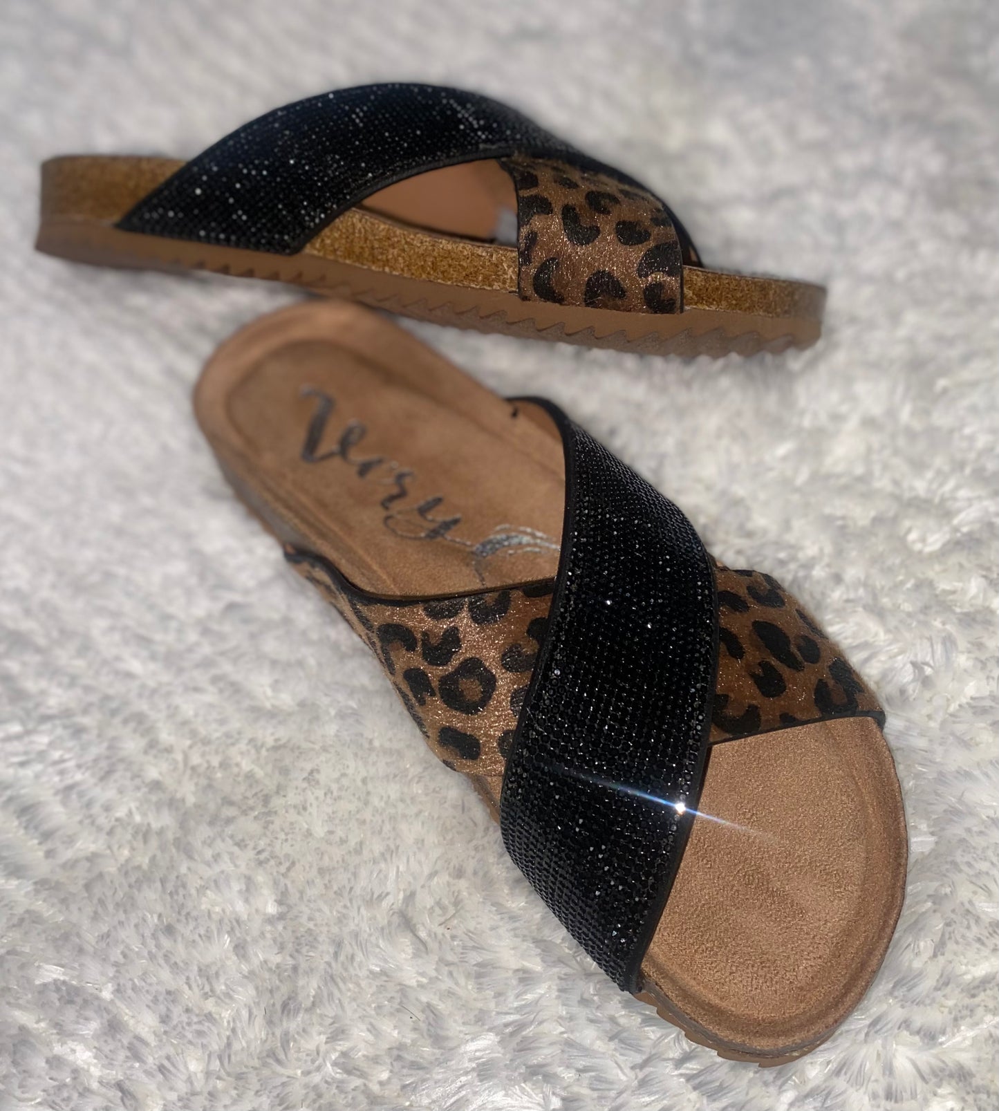 ESME Sandal for Women - Summer Footwear with Leopard Print Design and Black Accent Beads
