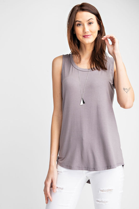 Sleeveless Basic Tank- Top