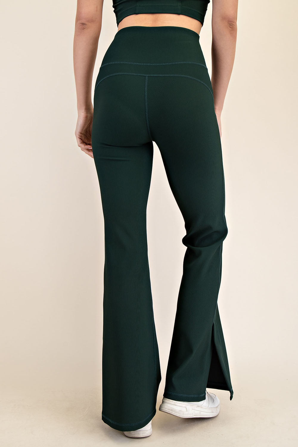 Rae Mode 2X2 Nylon Rib Flare Pant