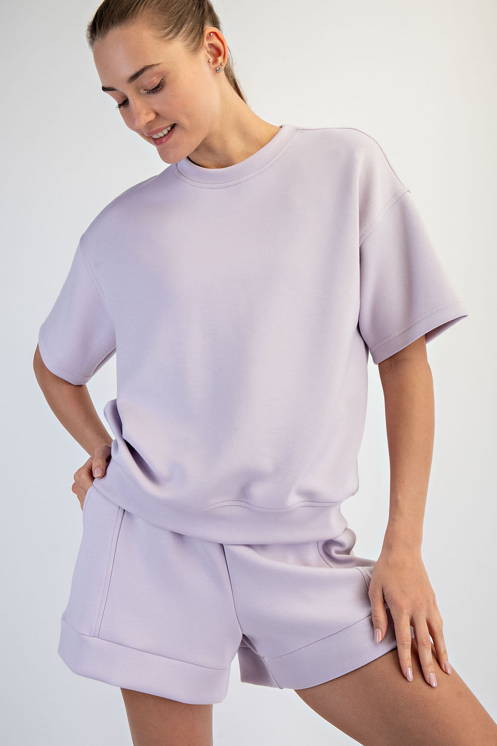 TOP MODAL SCUBA BASIC SHORT SLEEVE TOP