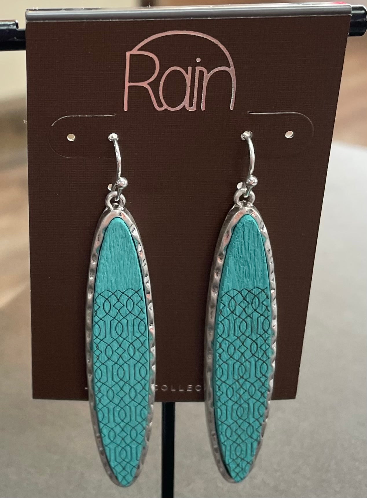Textured Wood Bar Earring-Rain Jewelry Collection