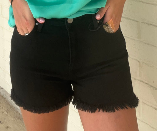 Risen High Rise Shorts-Blk