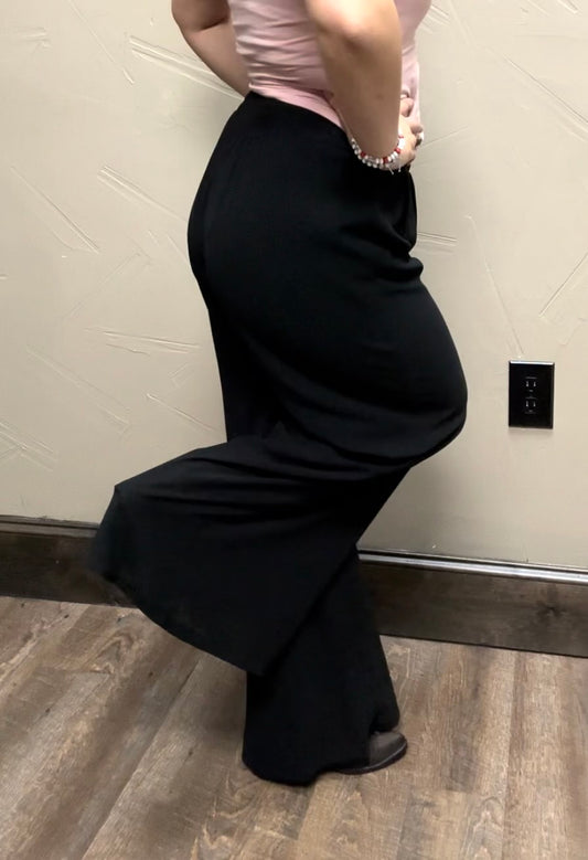 Fashionable Wide Leg Pant Blk