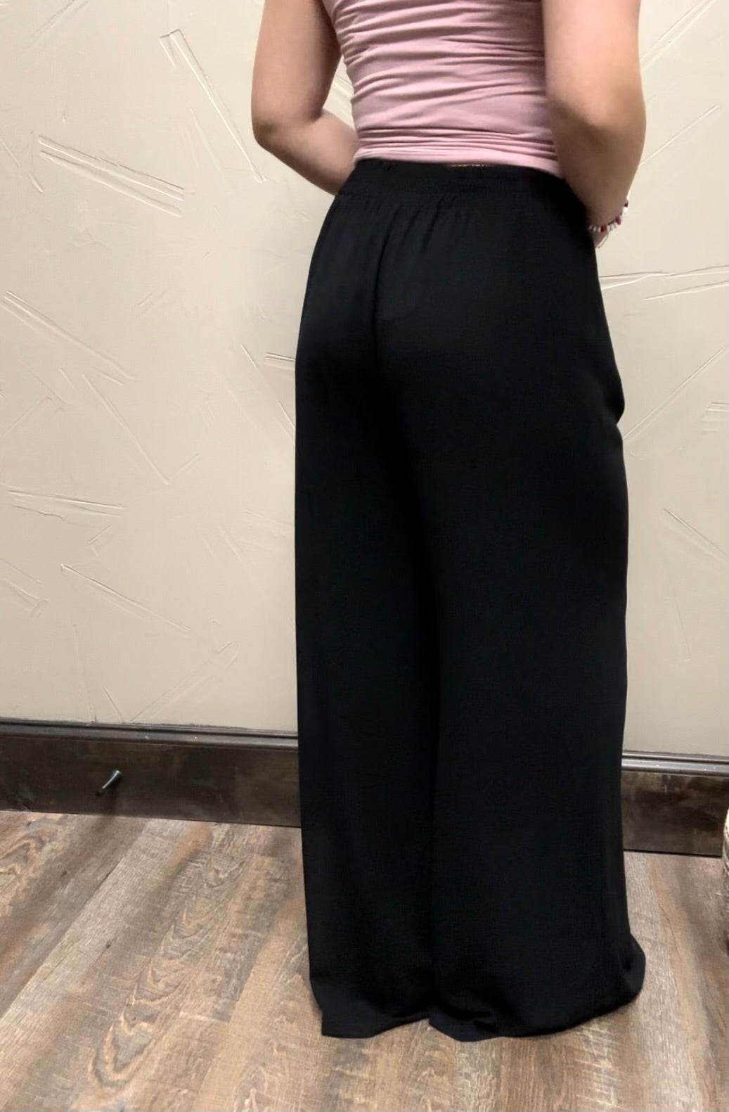 Fashionable Wide Leg Pant Blk