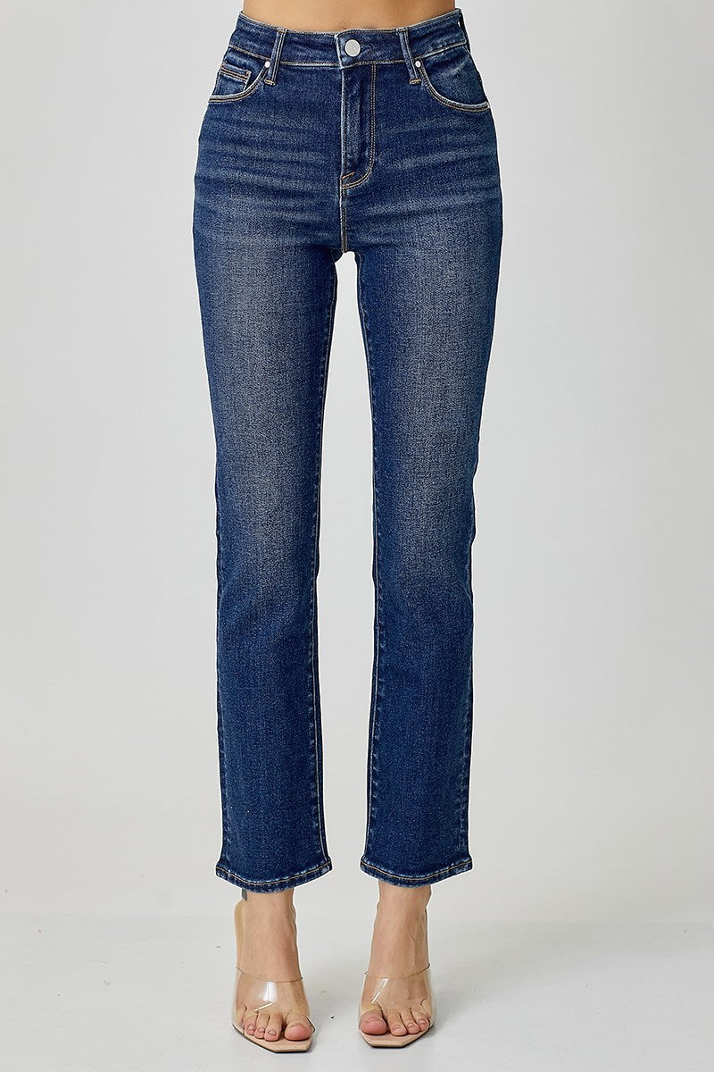 Risen Mid Rise Ankle Jeans