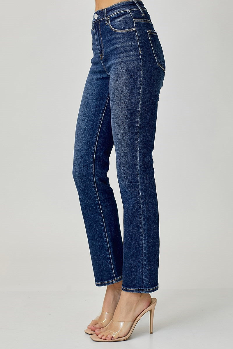 Risen Mid Rise Ankle Jeans