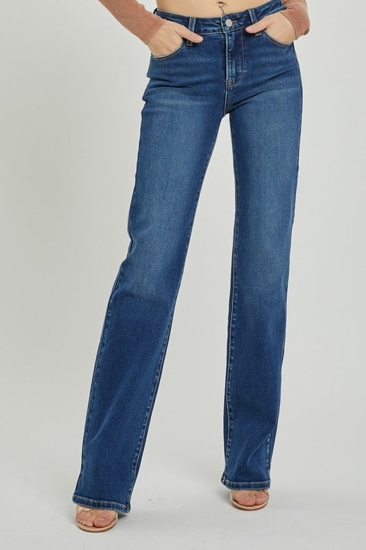 Risen Mid Rise Long Straight Jean