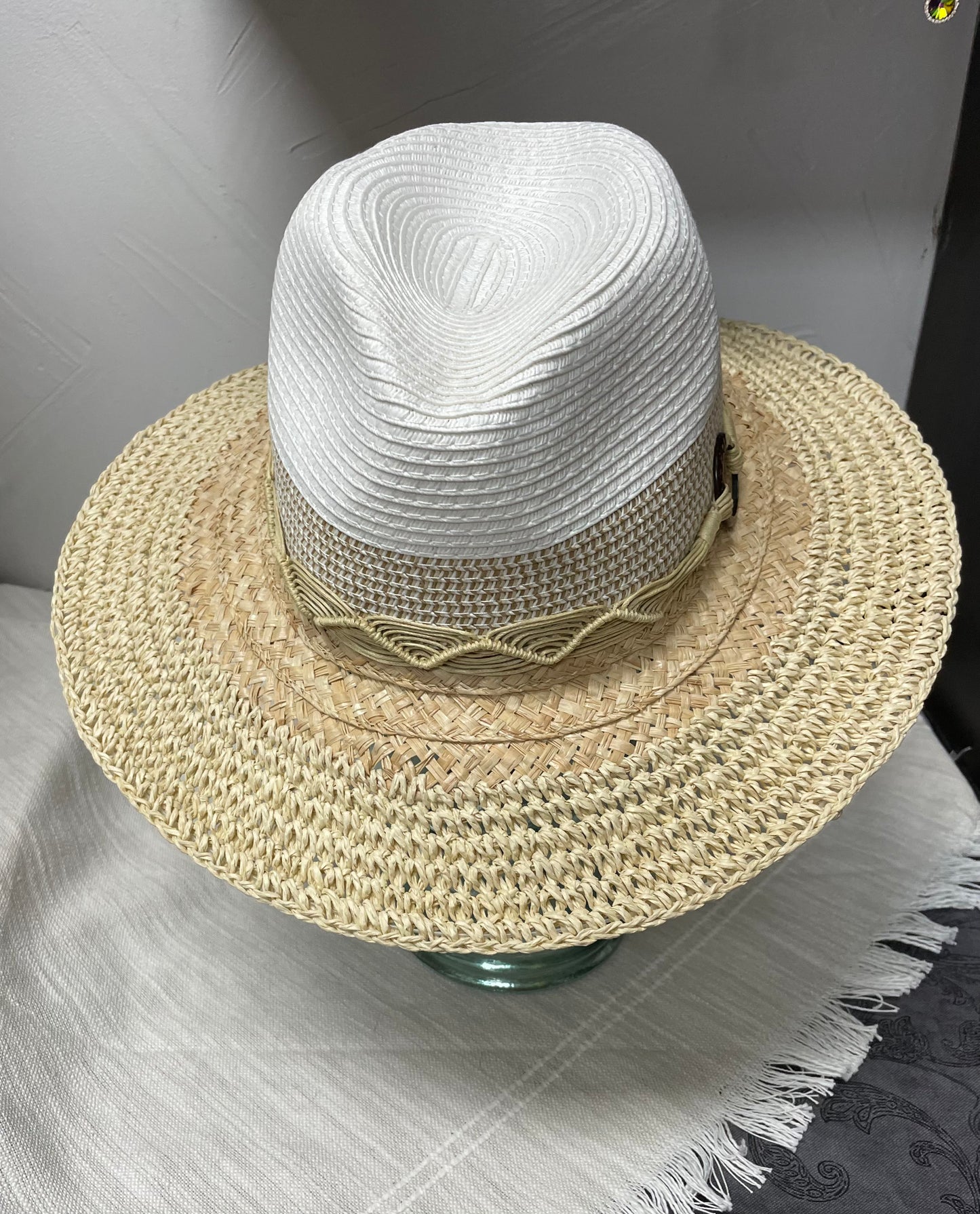 Crocheted Toyo Safari Hat with 3 1/4" Brim