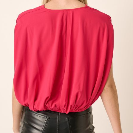 SURPLICE DRAPING TOP mittoshop