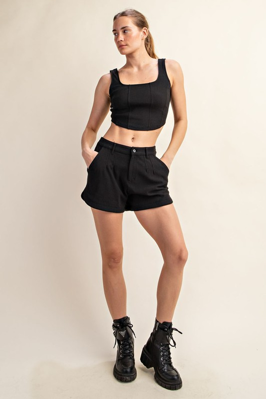 COTTON STRETCH TWILL SHORT PANT