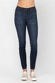 Judy Blue Mid Rise Pull On Skinny Jegging