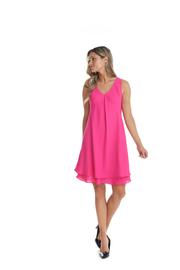 Chiffon Dress Fushia