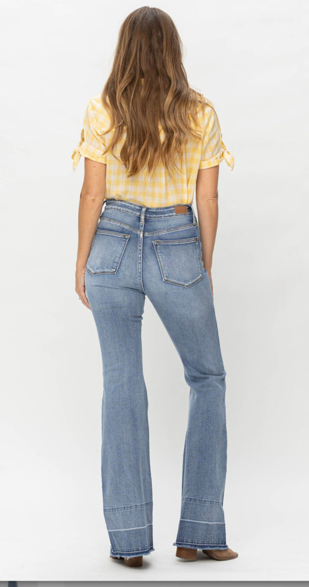 High Waisted Control Top Flare Jean