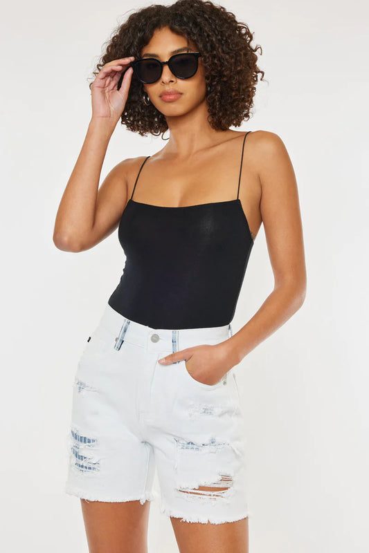 High Rise Mid Shorts
